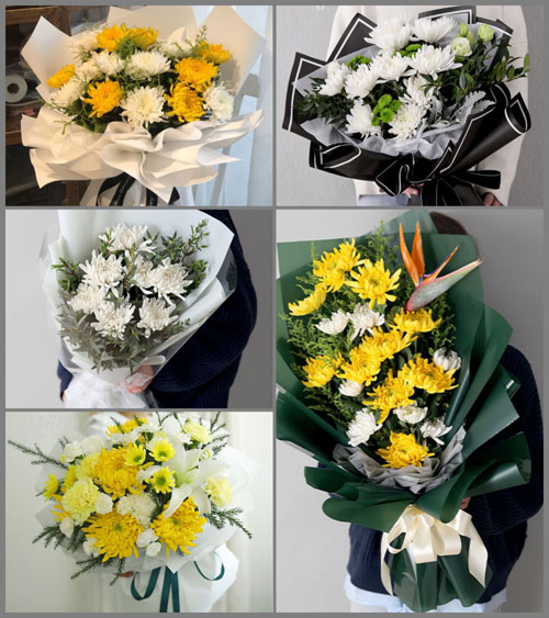 山东菏泽牡丹区大黄集镇白事花束代送